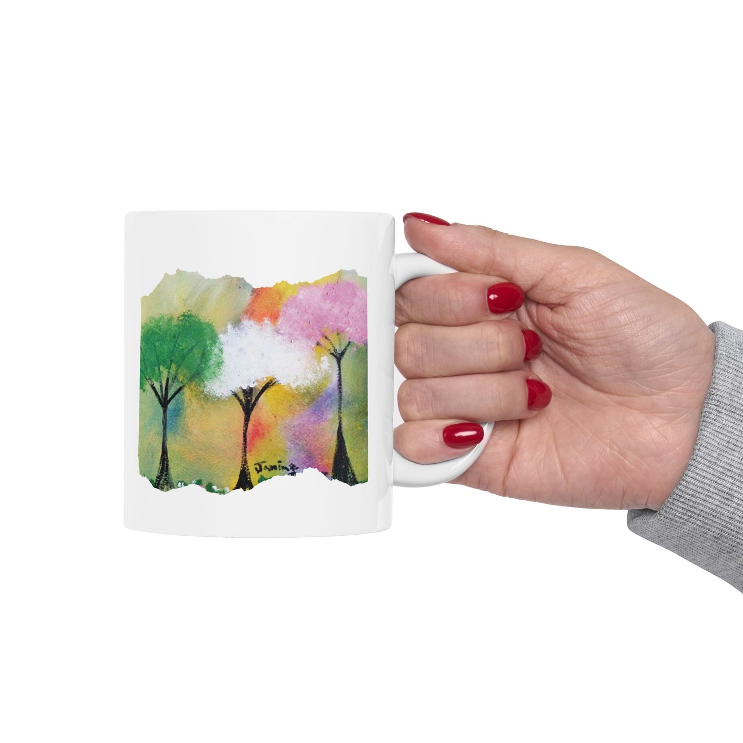 Inspirational Mug, Colorful Trees, He is the Vine | LIMITED TIME 50% OFF