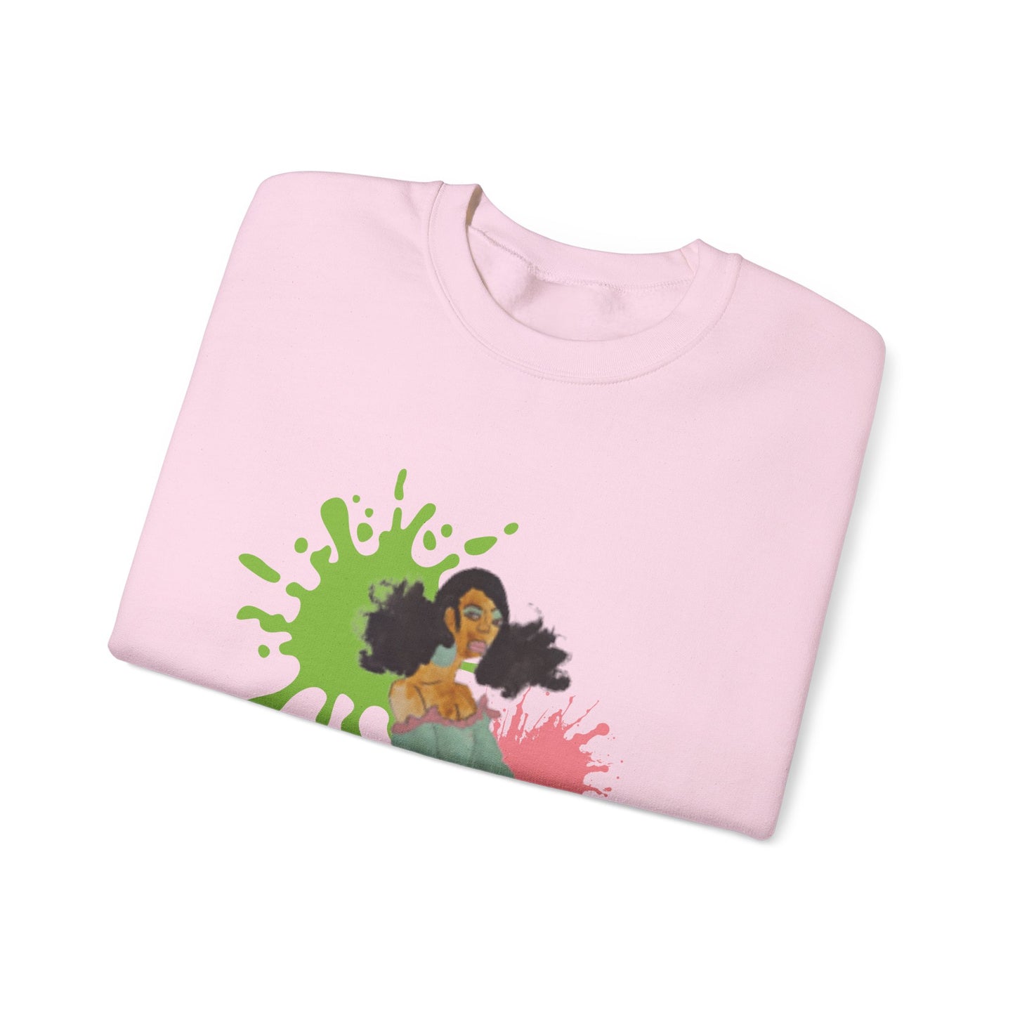 Crewneck Sweatshirt - Kinky Curly Black Girl Magic Print
