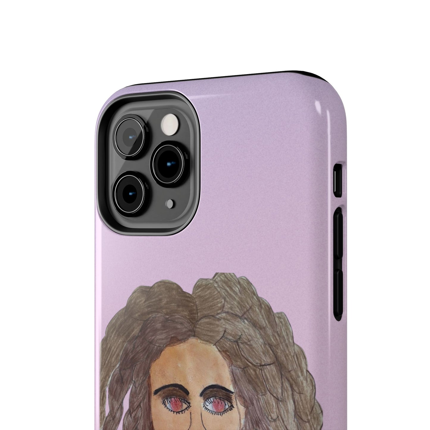 Black Woman Art Tough Phone Case, Hand-Painted Graphics, Original Art iPhone Cover, Protective Phone Case, Unique Artwork Case