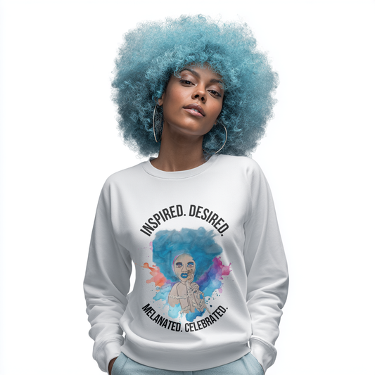 Black Girl Magic Sweatshirt #2, Black Queen Women's Empowerment Unisex Crewneck, Melanin Pride Jumper, Inspired Desired Celebrated Apparel,