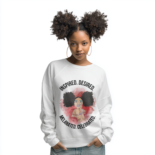 Black Girl Magic Sweatshirt #4, Black Queen Women's Empowerment Unisex Crewneck, Melanin Pride Jumper, Inspired Desired Celebrated Apparel,