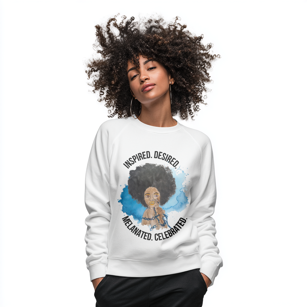Black Girl Magic Sweatshirt #5, Black Queen Women's Empowerment Unisex Crewneck, Melanin Pride Jumper, Inspired Desired Celebrated Apparel,