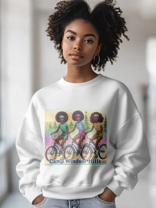 CAMP WINDSOR HILLS, Vintage Community, Crewneck Sweatshirt