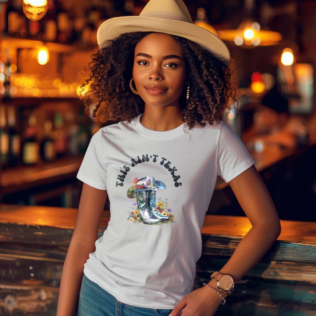 THIS AIN'T TEXAS graphic, Cowboy Carter Inspired, Urban Cowgirl Graphic, T-shirt