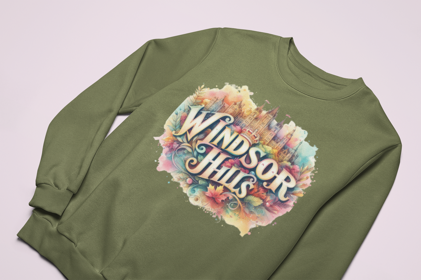 WINDSOR HILLS ONE CREWNECK, Back in the Day, African American Pride, Black History Graphic, Historic Black Neighborhood Graphic, Graphic Sweatshirt, Urban Streetwear, Unisex Crewneck Sweatshirt