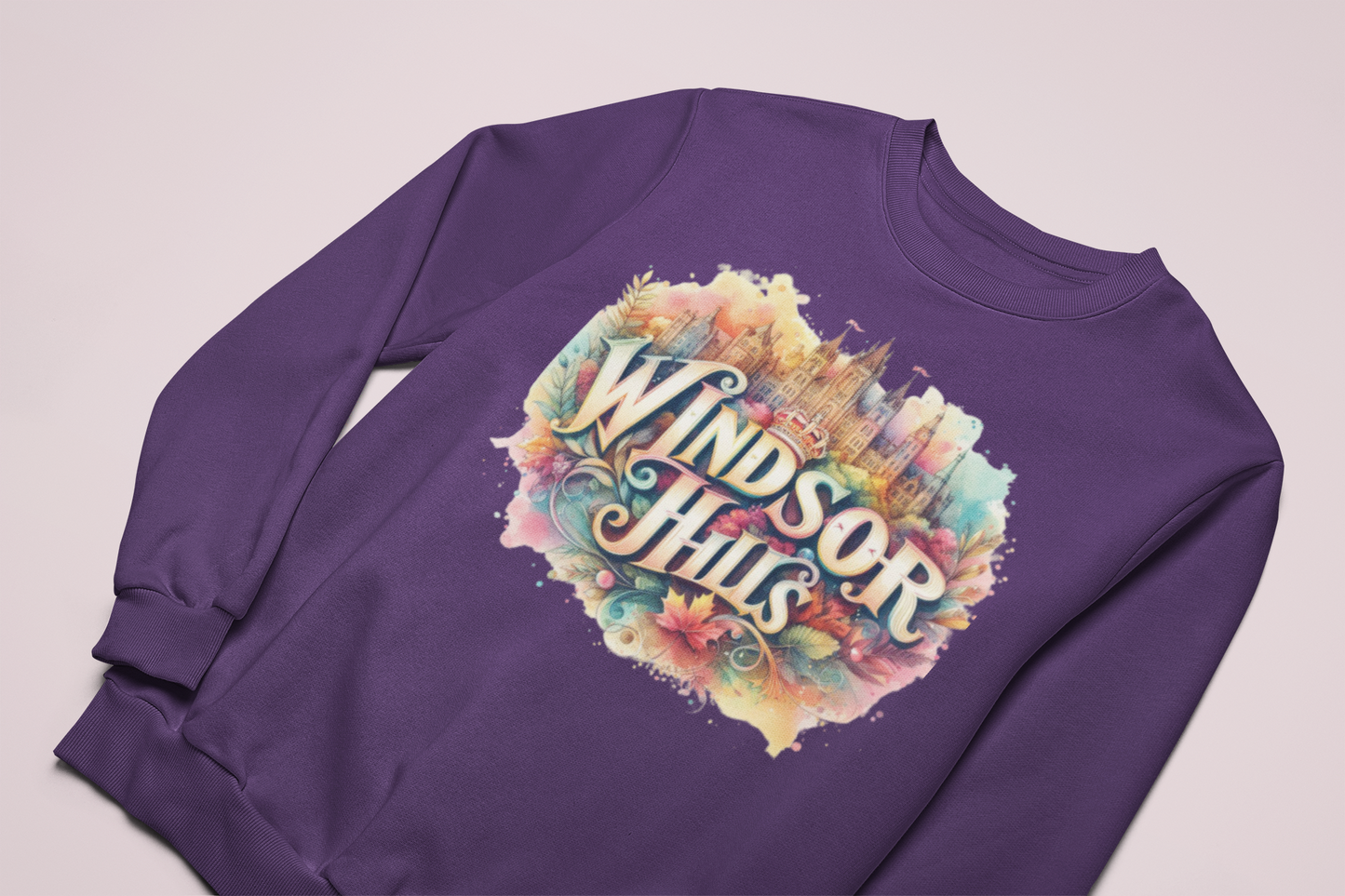WINDSOR HILLS ONE CREWNECK, Back in the Day, African American Pride, Black History Graphic, Historic Black Neighborhood Graphic, Graphic Sweatshirt, Urban Streetwear, Unisex Crewneck Sweatshirt