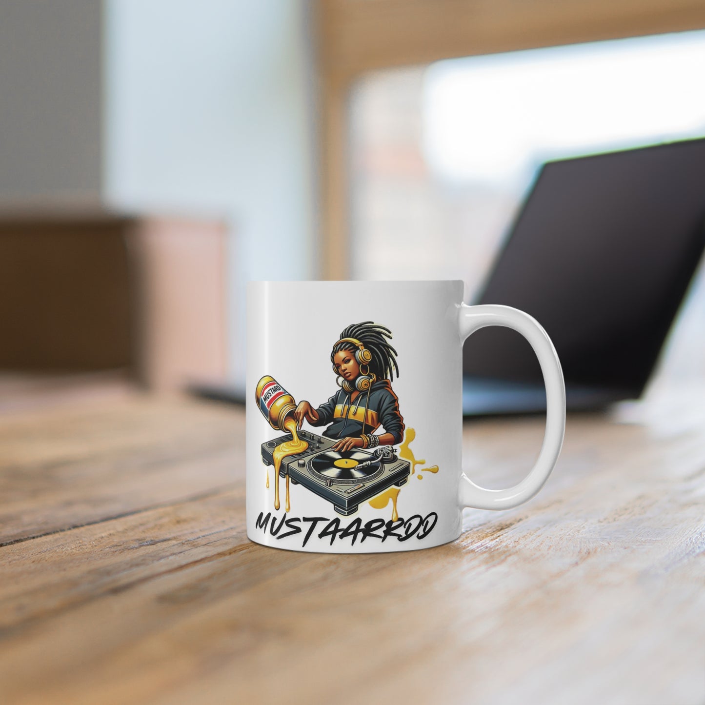 50% OFF BUNDLE & SAVE, "MUSTAAARRRDD" Hip Hop Female DJ Coffee Mug, KDot Tribute Gift, 11oz Cup for Music Lovers, Musician Gift Idea, Rap Fan Mug, Hip Hop Coffee Cup, Music