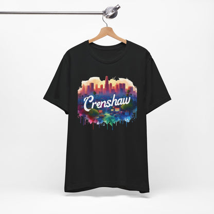 CRENSHAW ONE, Back in the Day, African American Pride, Black History, Historic Black Neighborhood, Graphic T-shirt, Urban Streetwear, Unisex Jersey Short Sleeve Tee
