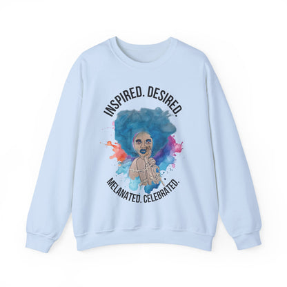 Black Girl Magic Sweatshirt #2, Black Queen Women's Empowerment Unisex Crewneck, Melanin Pride Jumper, Inspired Desired Celebrated Apparel,