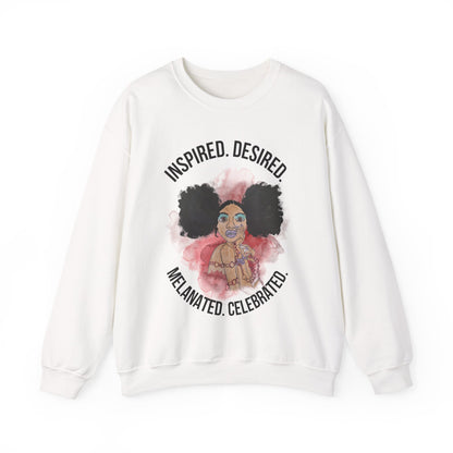 Black Girl Magic Sweatshirt #4, Black Queen Women's Empowerment Unisex Crewneck, Melanin Pride Jumper, Inspired Desired Celebrated Apparel,