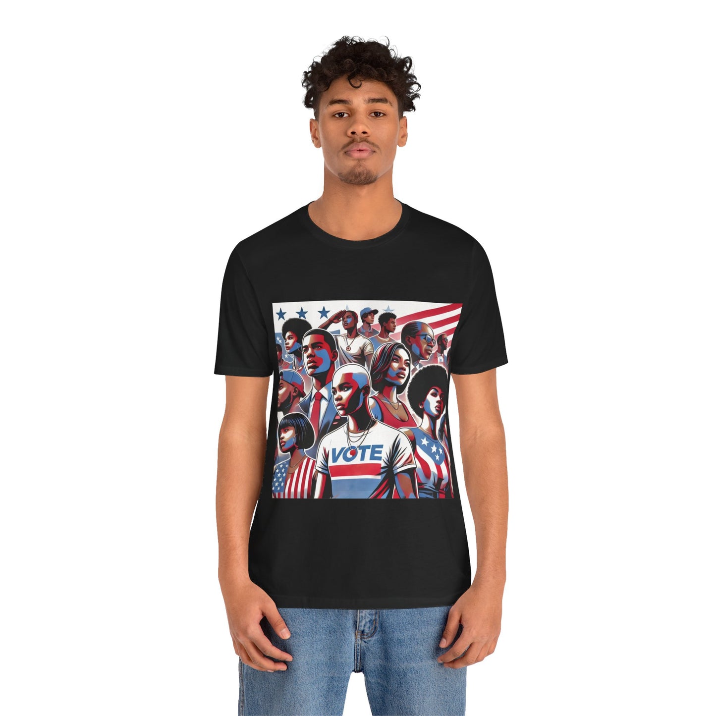 YOUNG VOTE #1, Back in the Day, African American Pride, Black History, Historic Black Vote, Graphic T-shirt, Urban Streetwear, Unisex Jersey Short Sleeve Tee