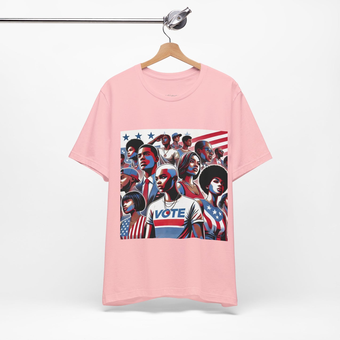 YOUNG VOTE #1, Back in the Day, African American Pride, Black History, Historic Black Vote, Graphic T-shirt, Urban Streetwear, Unisex Jersey Short Sleeve Tee