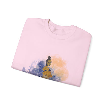 Natural Beauty Women's Crewneck Sweatshirt - African-American Woman Graphic