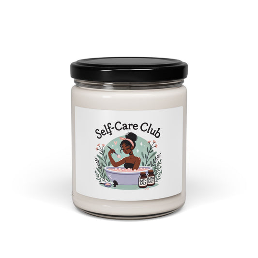 SELF-CARE CLUB #2, Scented Soy Candle | Relaxing Aromatherapy, Wellness Gift, Bath Time Essential, Home Décor, Mindfulness