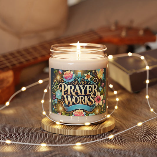 Prayer Works Scented Soy Candle | Floral Aromatherapy Candle for Prayer, Meditation, Reflection, Relaxation & Mindfulness, Gift for Her