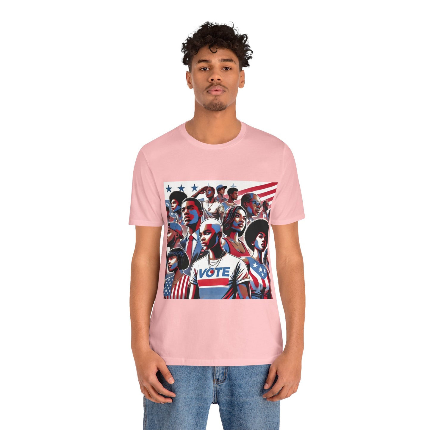 YOUNG VOTE #1, Back in the Day, African American Pride, Black History, Historic Black Vote, Graphic T-shirt, Urban Streetwear, Unisex Jersey Short Sleeve Tee