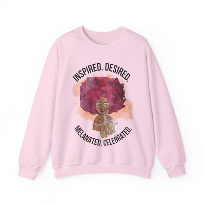 Black Girl Magic Sweatshirt #3, Black Queen Women's Empowerment Unisex Crewneck, Melanin Pride Jumper, Inspired Desired Celebrated Apparel,