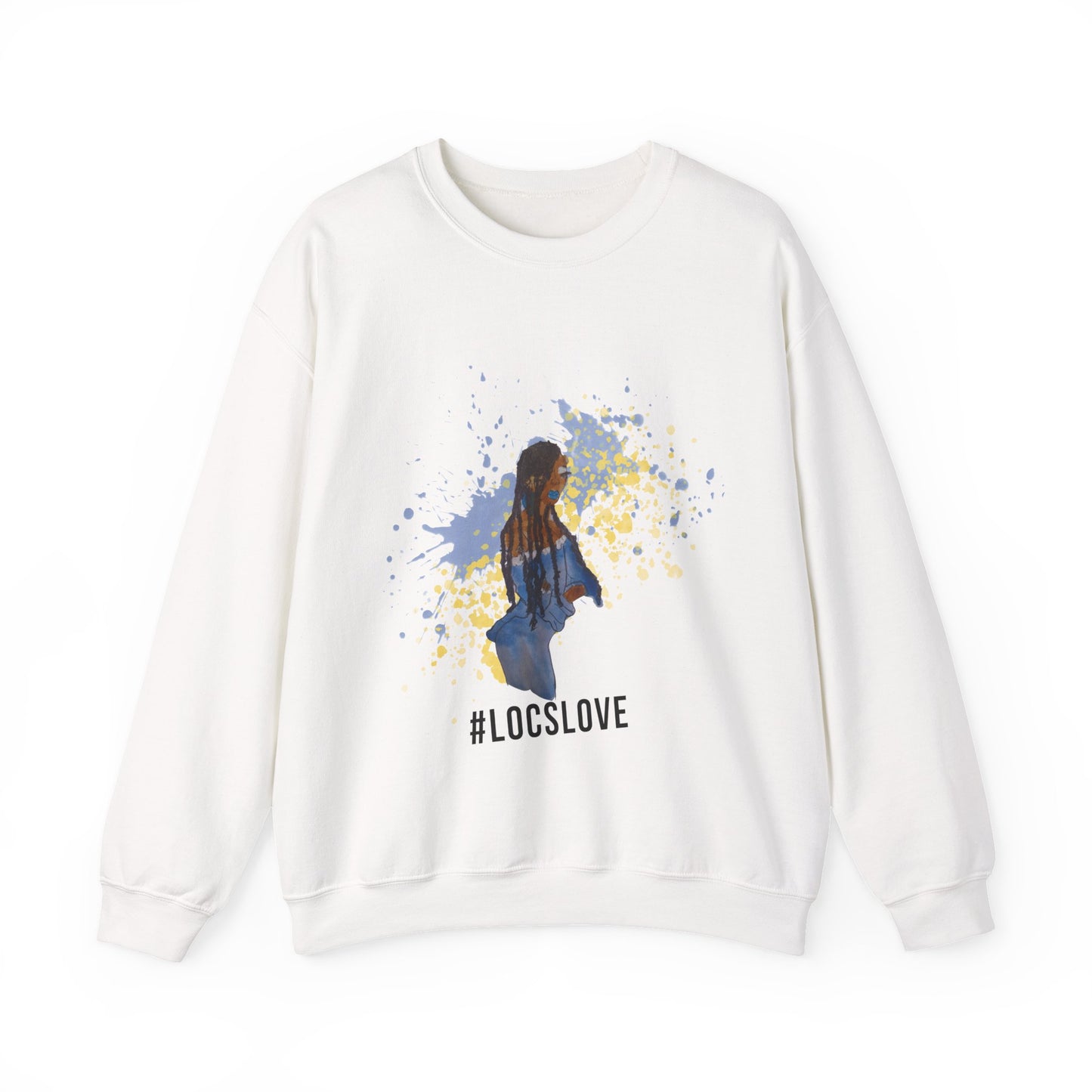 Locs Love Crewneck Sweatshirt - Black Girl Magic Unisex Heavy Blend™