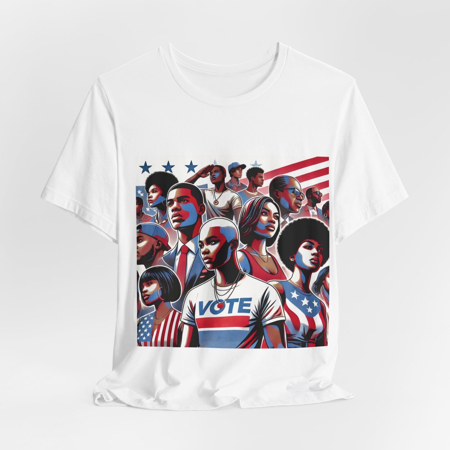 YOUNG VOTE #1, Back in the Day, African American Pride, Black History, Historic Black Vote, Graphic T-shirt, Urban Streetwear, Unisex Jersey Short Sleeve Tee