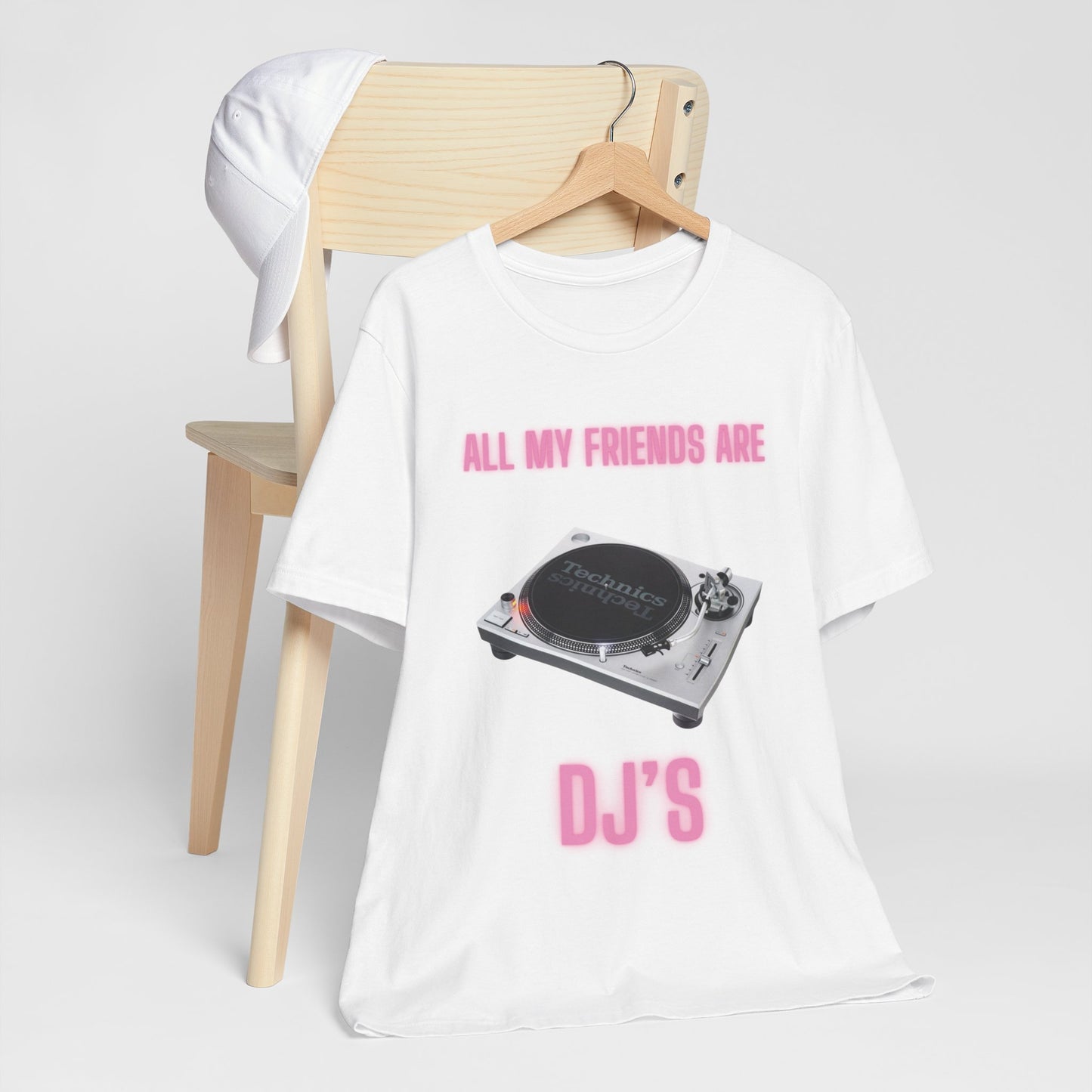 TURNTABLE (NEON), DJ FRIENDS, Graphic Short Sleeve Tee, DJ Shirt, DJ Graphic T-shirt, Music Party,Turntable Graphic, Urban Streetstyle, Express Delivery