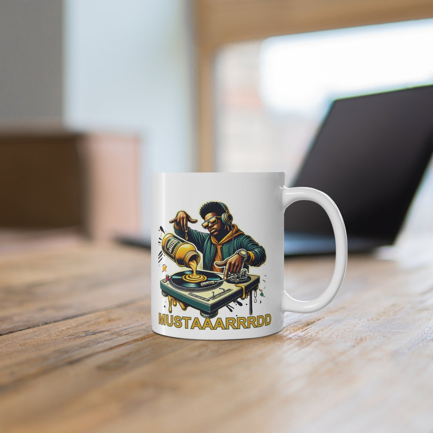 50% OFF BUNDLE & SAVE, "MUSTAAARRRDD" Hip Hop DJ Coffee Mug, KDot Tribute Gift, 11oz Cup for Music Lovers, Musician Gift Idea, Rap Fan Mug, Hip Hop Coffee Cup, Music