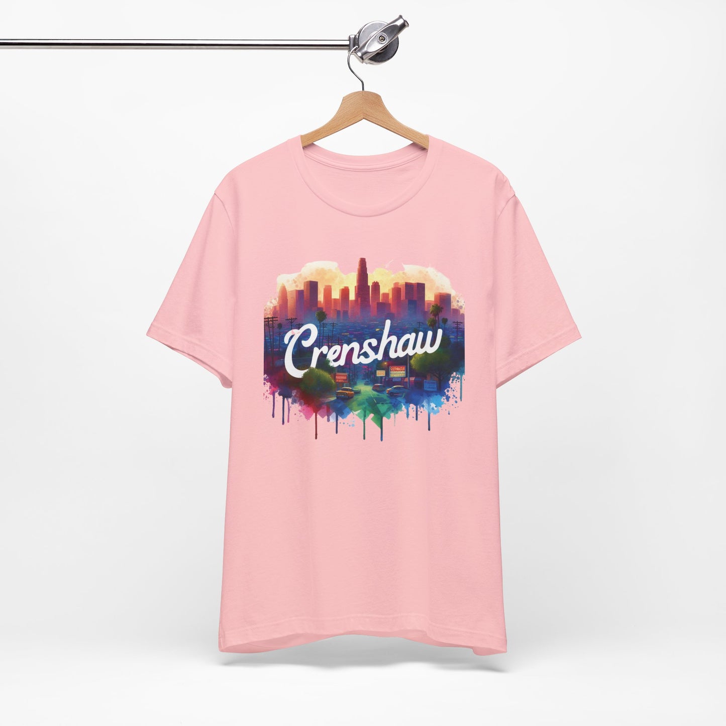 CRENSHAW ONE, Back in the Day, African American Pride, Black History, Historic Black Neighborhood, Graphic T-shirt, Urban Streetwear, Unisex Jersey Short Sleeve Tee