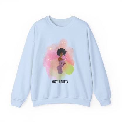 Naturalista Women's Crewneck Sweatshirt - African-American Woman Graphic