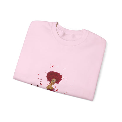 Curly Culture Women's Crewneck Sweatshirt - African-American Woman Graphic