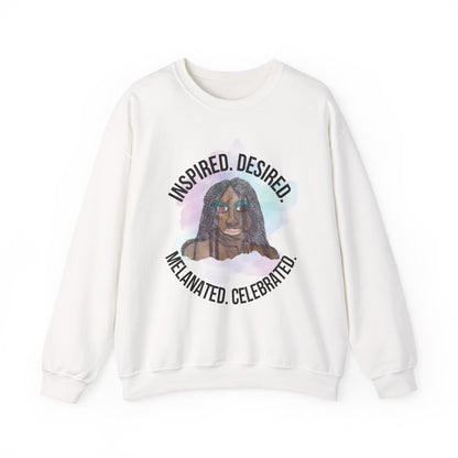 Black Girl Magic Sweatshirt #1, Black Queen Women's Empowerment Unisex Crewneck, Melanin Pride Jumper, Inspired Desired Celebrated Apparel,