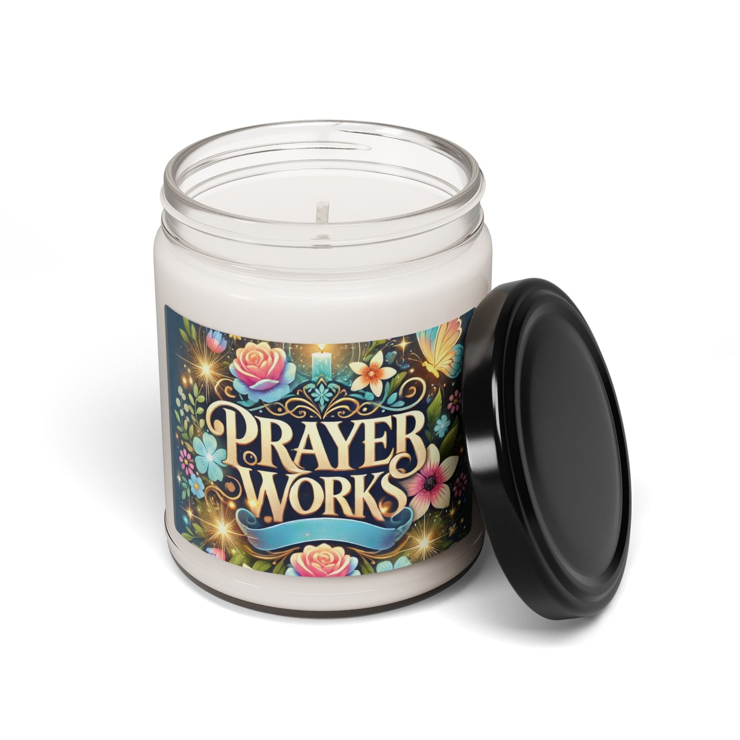 Prayer Works Scented Soy Candle | Floral Aromatherapy Candle for Prayer, Meditation, Reflection, Relaxation & Mindfulness, Gift for Her