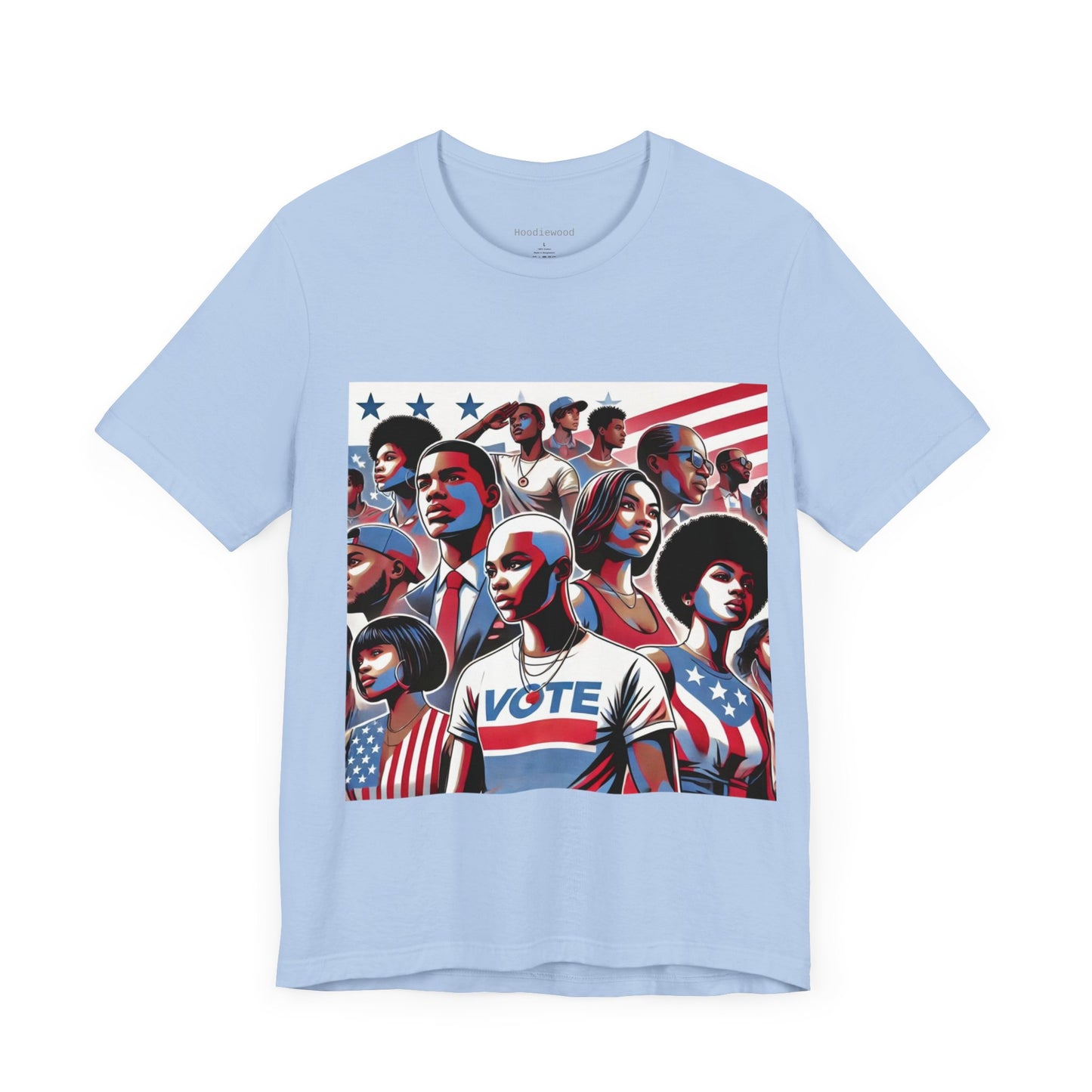 YOUNG VOTE #1, Back in the Day, African American Pride, Black History, Historic Black Vote, Graphic T-shirt, Urban Streetwear, Unisex Jersey Short Sleeve Tee