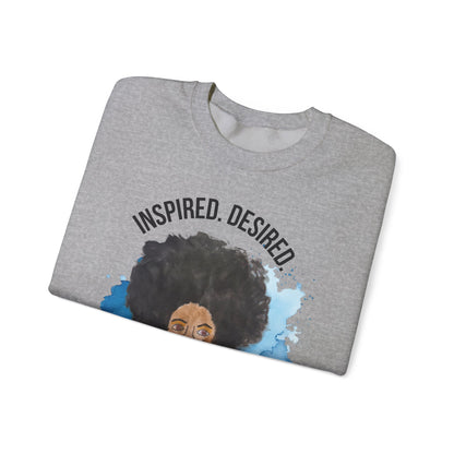 Black Girl Magic Sweatshirt #5, Black Queen Women's Empowerment Unisex Crewneck, Melanin Pride Jumper, Inspired Desired Celebrated Apparel,