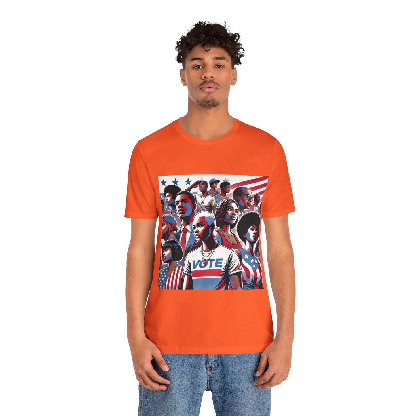 YOUNG VOTE #1, Back in the Day, African American Pride, Black History, Historic Black Vote, Graphic T-shirt, Urban Streetwear, Unisex Jersey Short Sleeve Tee