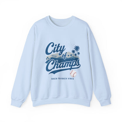 LA City of Champs Baseball Sweatshirt