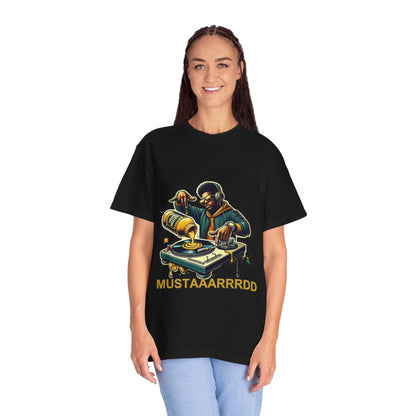 Mustard DJ T-Shirt, Hip Hop Song, Viral Gift, Unisex Tee, Garment-Dyed Shirt for Music Lovers, DJ Fans, Unique Tee, Mustard Shirt