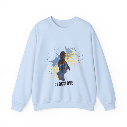 Locs Love Crewneck Sweatshirt - Black Girl Magic Unisex Heavy Blend™
