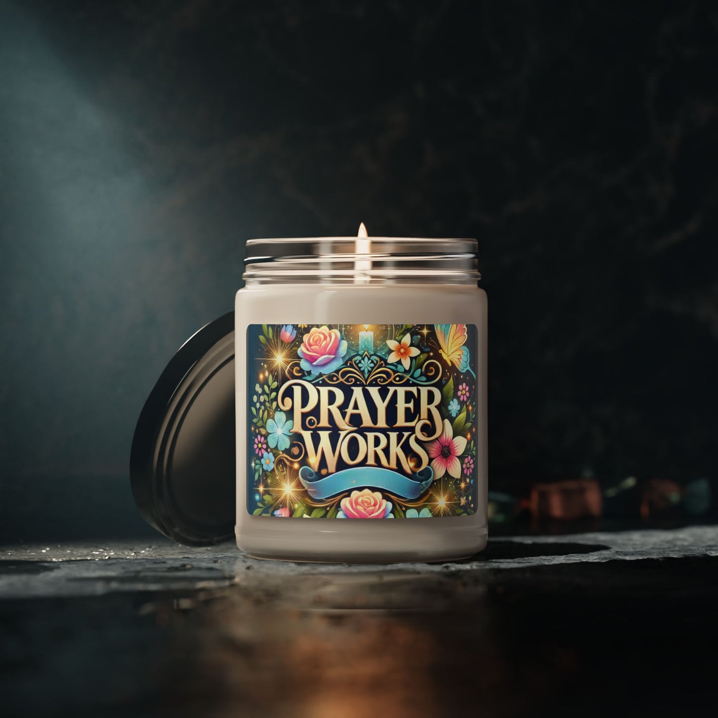 Prayer Works Scented Soy Candle | Floral Aromatherapy Candle for Prayer, Meditation, Reflection, Relaxation & Mindfulness, Gift for Her