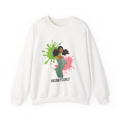 Crewneck Sweatshirt - Kinky Curly Black Girl Magic Print