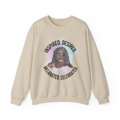 Black Girl Magic Sweatshirt #1, Black Queen Women's Empowerment Unisex Crewneck, Melanin Pride Jumper, Inspired Desired Celebrated Apparel,
