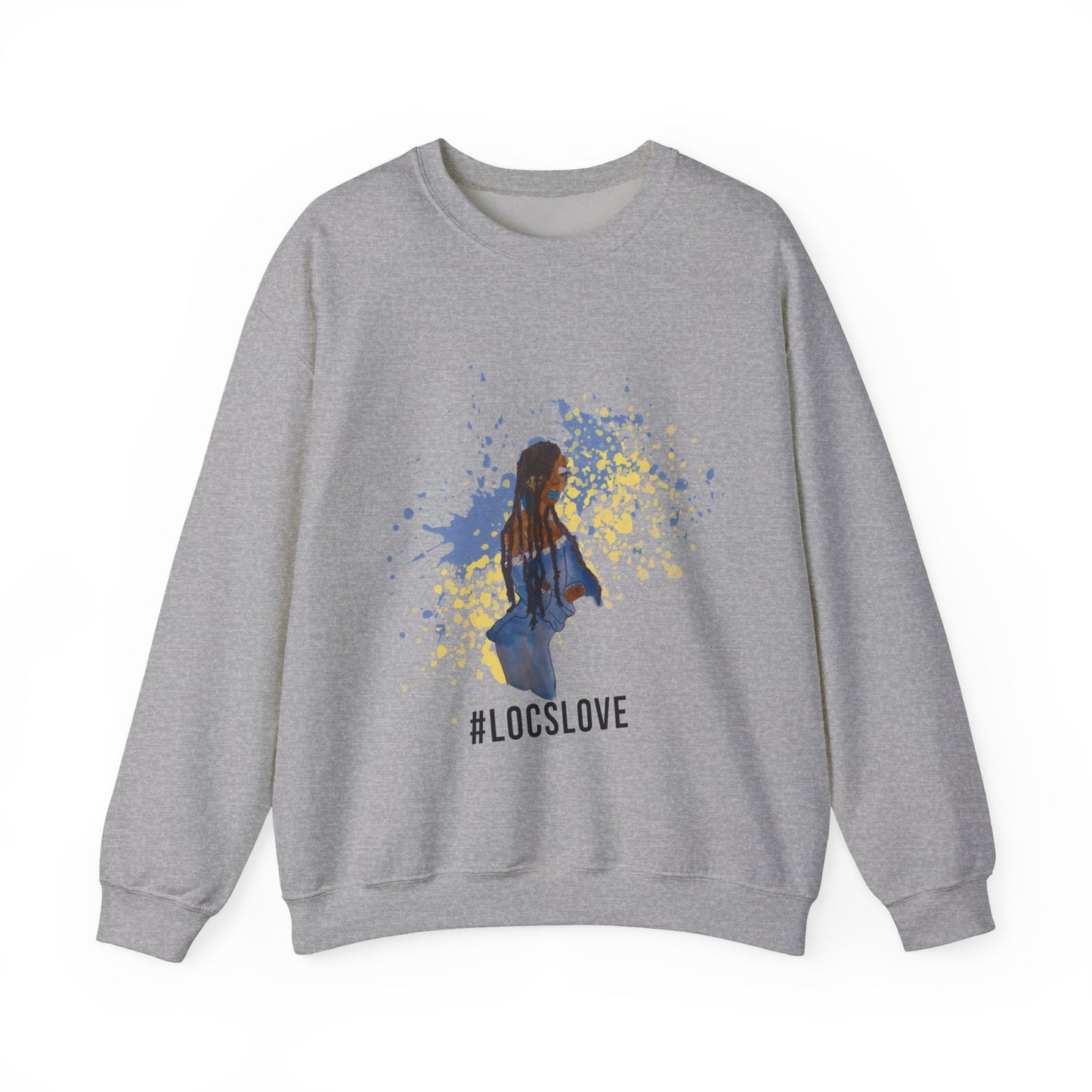 Locs Love Crewneck Sweatshirt - Black Girl Magic Unisex Heavy Blend™
