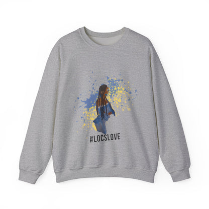 Locs Love Crewneck Sweatshirt - Black Girl Magic Unisex Heavy Blend™