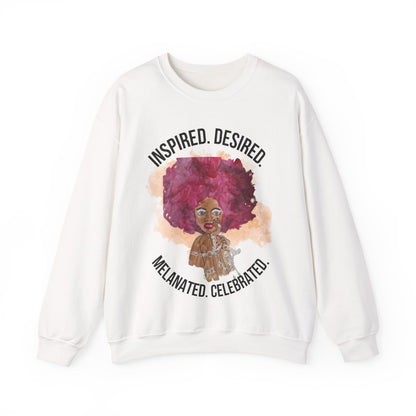 Black Girl Magic Sweatshirt #3, Black Queen Women's Empowerment Unisex Crewneck, Melanin Pride Jumper, Inspired Desired Celebrated Apparel,