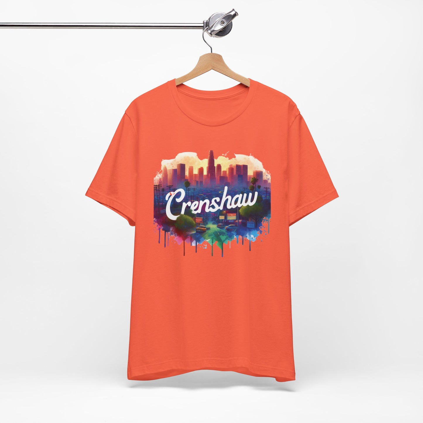 CRENSHAW ONE, Back in the Day, African American Pride, Black History, Historic Black Neighborhood, Graphic T-shirt, Urban Streetwear, Unisex Jersey Short Sleeve Tee