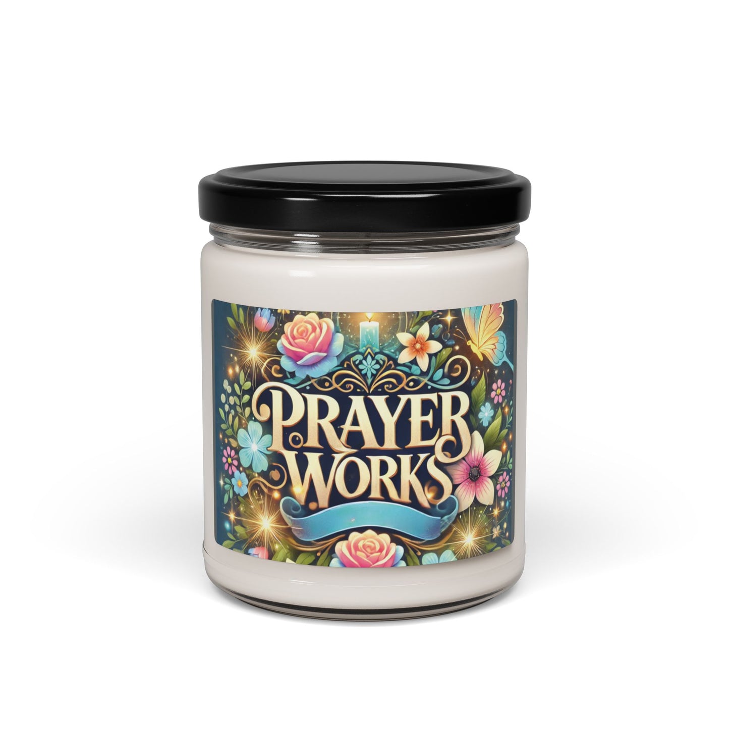 Prayer Works Scented Soy Candle | Floral Aromatherapy Candle for Prayer, Meditation, Reflection, Relaxation & Mindfulness, Gift for Her