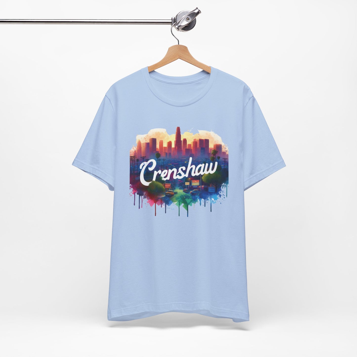 CRENSHAW ONE, Back in the Day, African American Pride, Black History, Historic Black Neighborhood, Graphic T-shirt, Urban Streetwear, Unisex Jersey Short Sleeve Tee