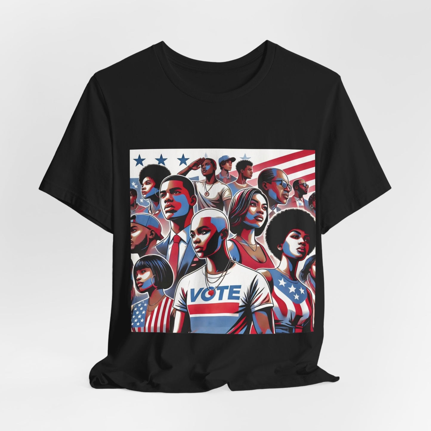 YOUNG VOTE #1, Back in the Day, African American Pride, Black History, Historic Black Vote, Graphic T-shirt, Urban Streetwear, Unisex Jersey Short Sleeve Tee