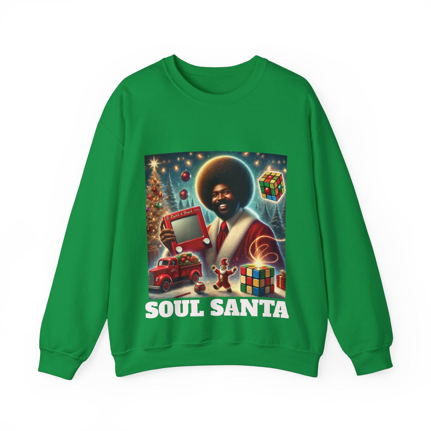 SOUL SANTA Ugly Xmas Retro Black Culture, Gift, Party, Unisex Sweatshirt