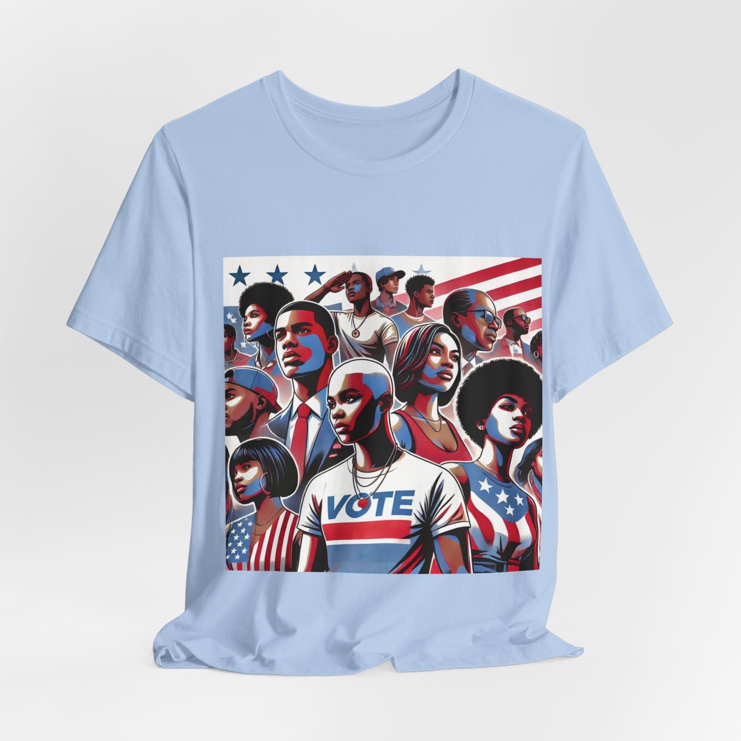 YOUNG VOTE #1, Back in the Day, African American Pride, Black History, Historic Black Vote, Graphic T-shirt, Urban Streetwear, Unisex Jersey Short Sleeve Tee