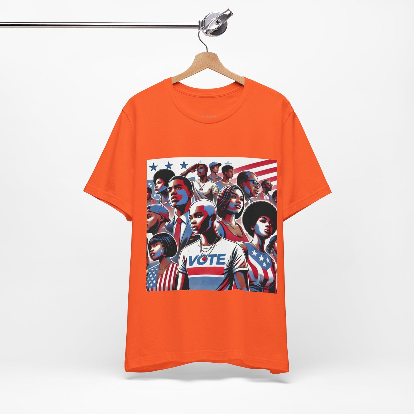 YOUNG VOTE #1, Back in the Day, African American Pride, Black History, Historic Black Vote, Graphic T-shirt, Urban Streetwear, Unisex Jersey Short Sleeve Tee