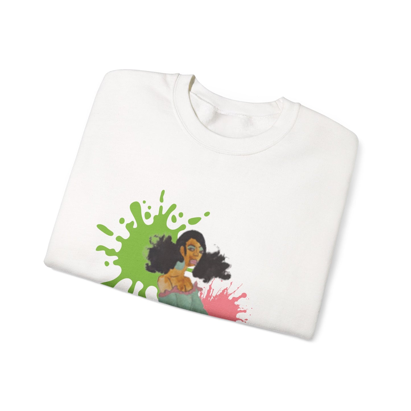 Crewneck Sweatshirt - Kinky Curly Black Girl Magic Print